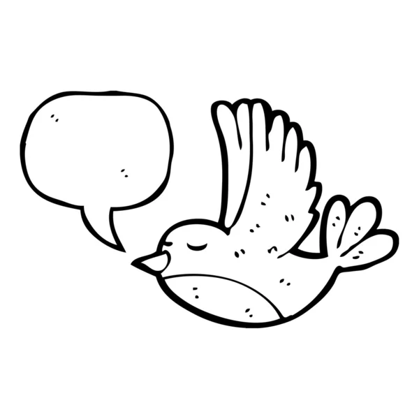 Tweeter oiseau — Image vectorielle