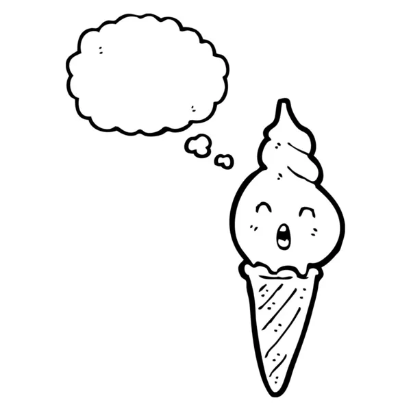 Retro ice cream — Stock Vector