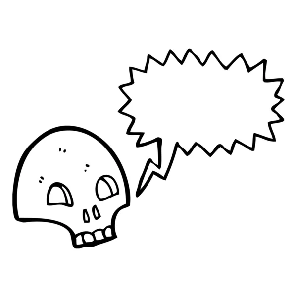 Graffiti style skull — Stock Vector