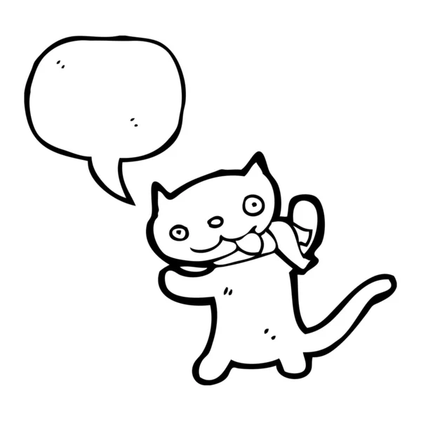 Смешная кошка — стоковый вектор