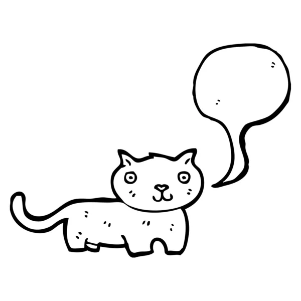 猫を話す — ストックベクタ