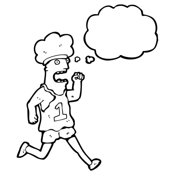 Maratonský běžec — Stockový vektor