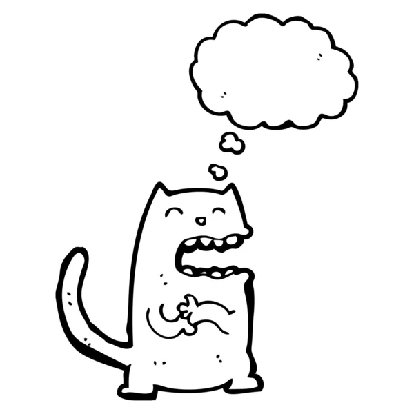 邪悪な笑い猫 — ストックベクタ