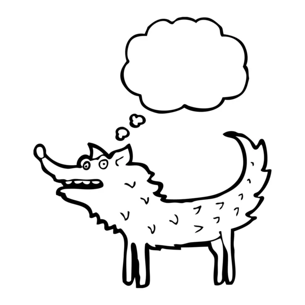 Loup qui parle — Image vectorielle