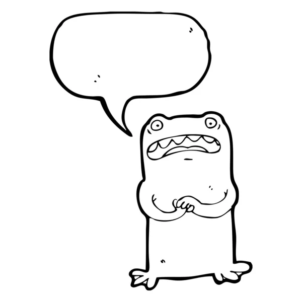 紧张的青蛙 — 图库矢量图片