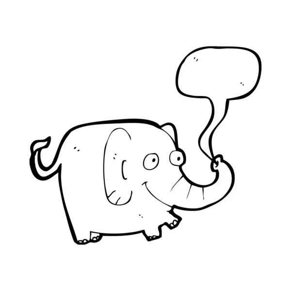 Elephant remembering — Stock Vector