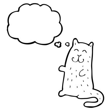 gülümseyen bir kedi