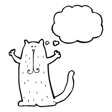 gülümseyen bir kedi