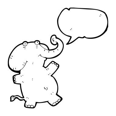 fil ile konuşma balonu