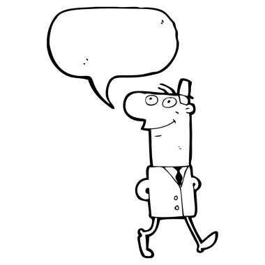 çalışmak için yürüyen adam