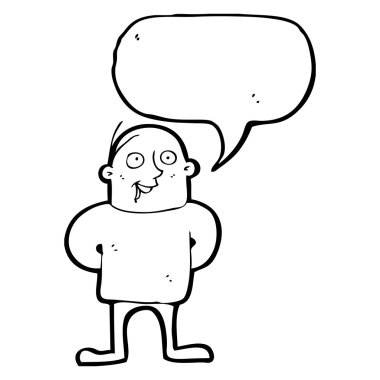 konuşurken samimi kel adam