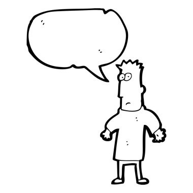 omuzlarında shrugging adam