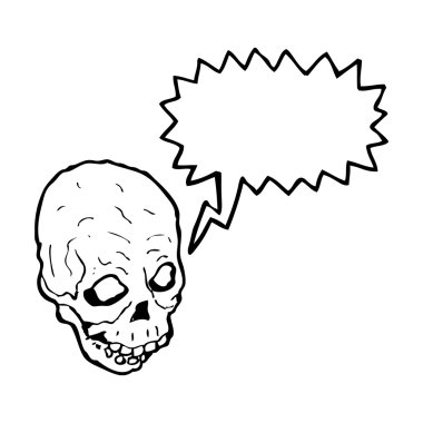 Korkunç cadılar bayramı kafatası