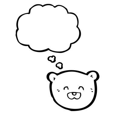 düşünce balonu ile köpek yavrusu