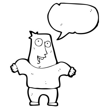 mutlu bir adam omuzlarında shrugging