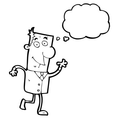 Takım elbiseli sallanan adam