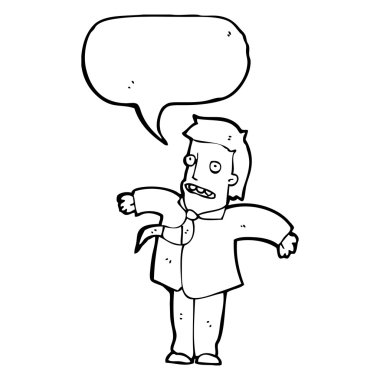 omuzlarında shrugging işadamı