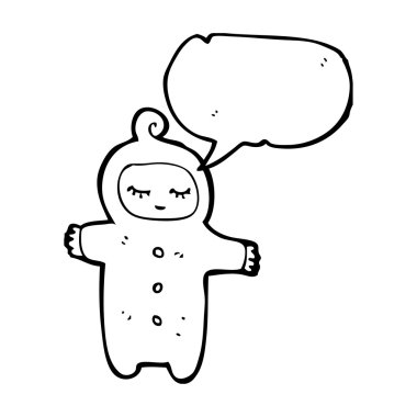 bebekle birlikte düşünce balonu