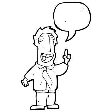 aptalca bir fikir olan adam