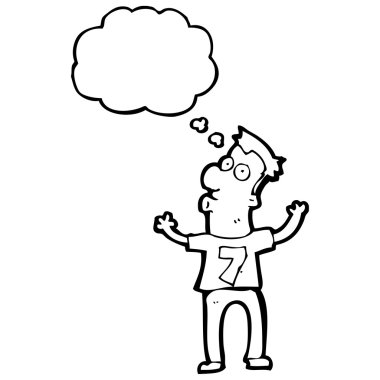 Yedi numara tişörtlü adam