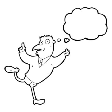 uyarı ile koşan adam