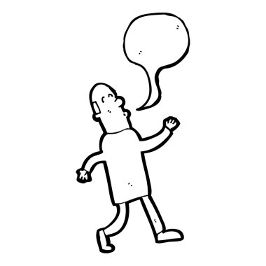 Orta yaşlı kendine güvenen adam