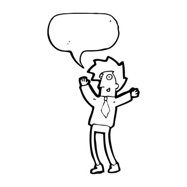 heyecanlı office adam