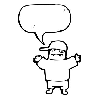 çocukla düşünce balonu