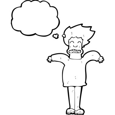 omuzlarında shrugging adam