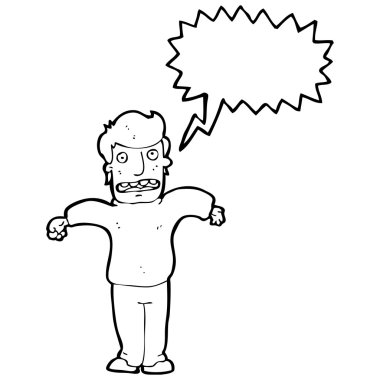 omuzlarında shrugging adam