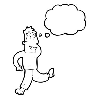 çılgınca dans eden adam