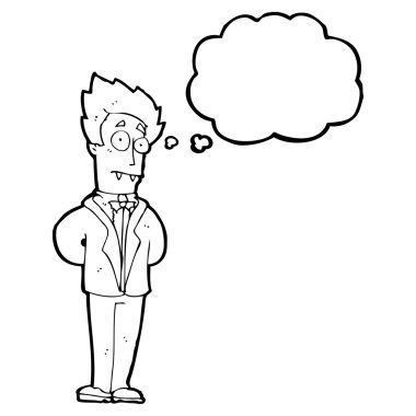 vampier met tekstballon