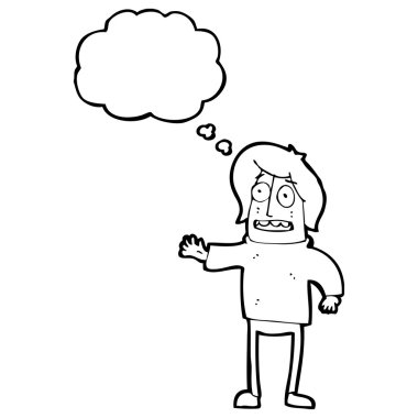 Konuşma balonu olan adam