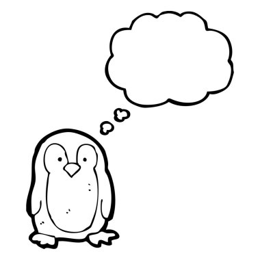 sevimli küçük penguen