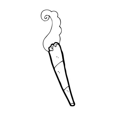karikatür Esrar sigara