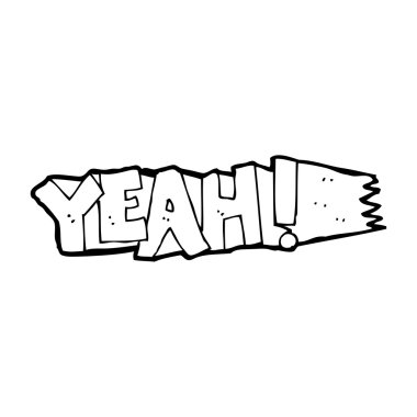 Evet işareti karikatür