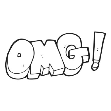 OMG işareti karikatür