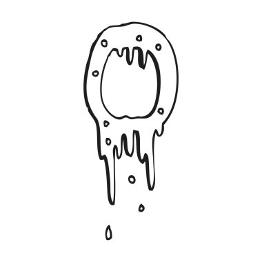 sümüklü halloween harf o