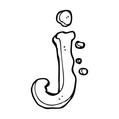 karikatür harf j