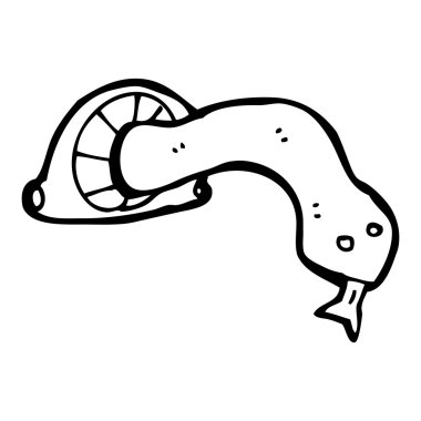 çizgi film mistik yılan göz simgesi