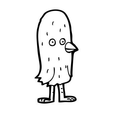 karikatür komik kuş