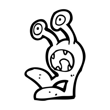 küçük canavar cartoon