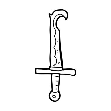 karikatür ninja kılıç