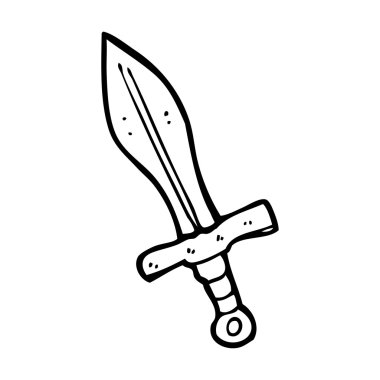 karikatür ninja kılıç