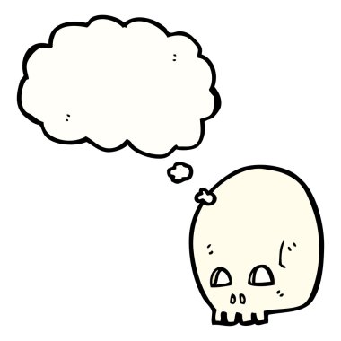 Graffiti stil kafatası ile konuşma balonu