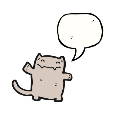 Beyaz arka plandaki kedi