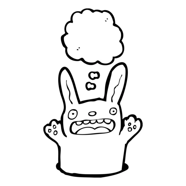 Conejo en agujero — Archivo Imágenes Vectoriales