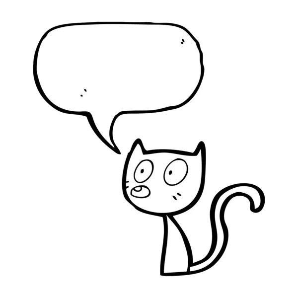 Мяукающая кошка — стоковый вектор
