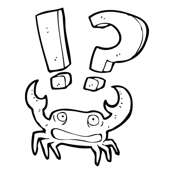 Shocked crab — Stock Vector