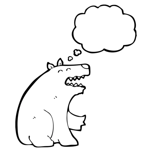 Roaring bear — Stock Vector